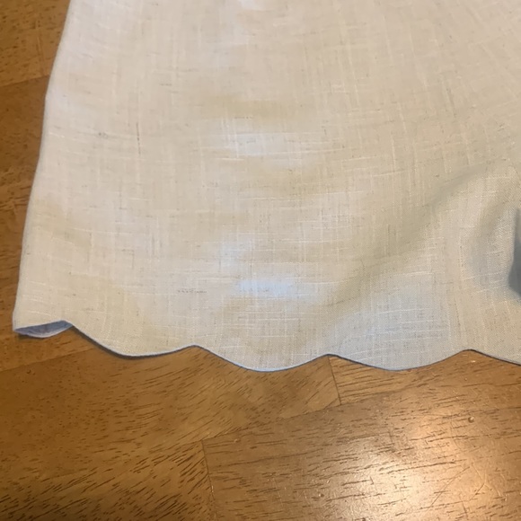 Alta Sz small linen khaki scalloped hem shorts ~ EUC - Picture 14 of 16